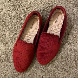 Birdies Starling Mule - Embossed Python Velvet